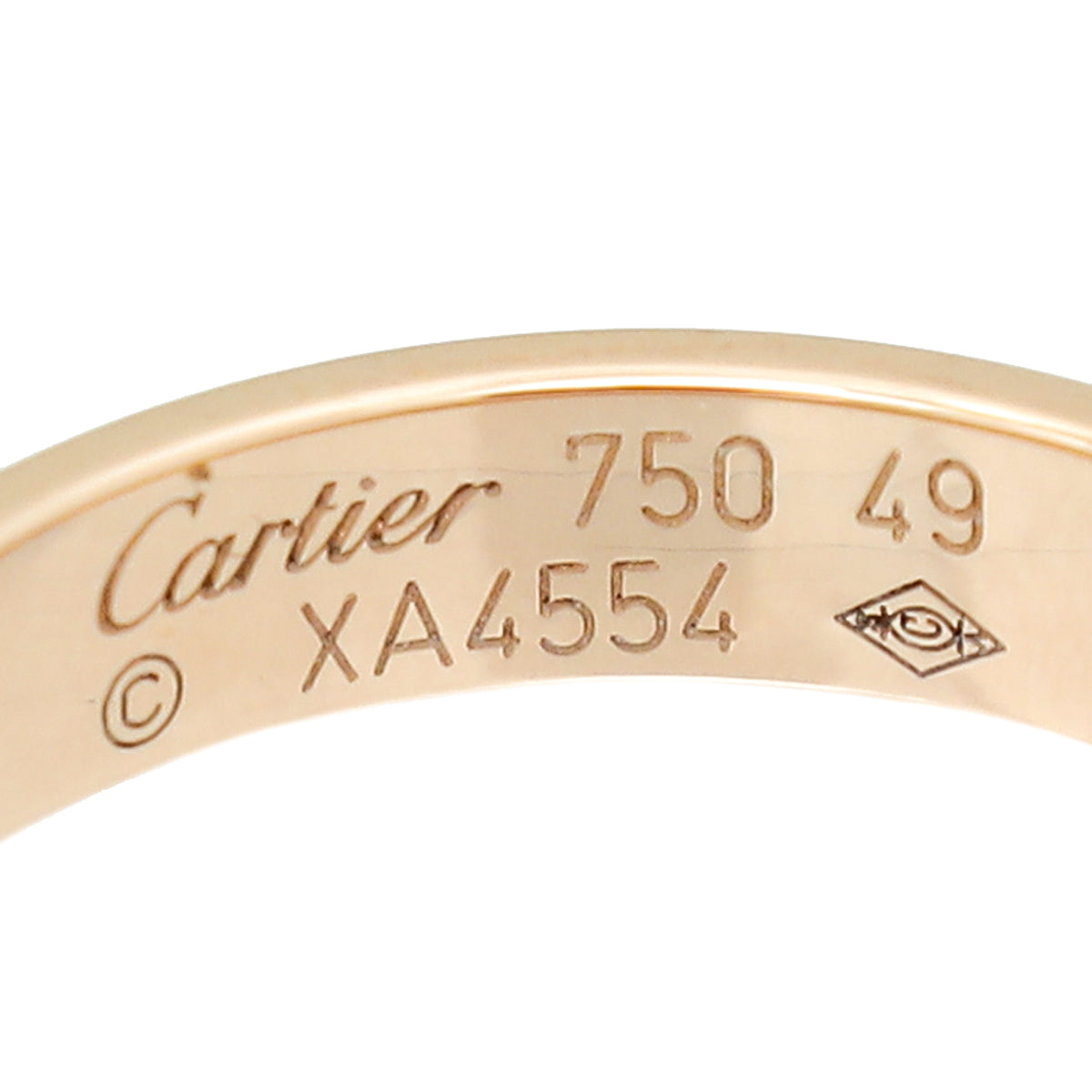 Cartier 18K Rose Gold Love Ring 49