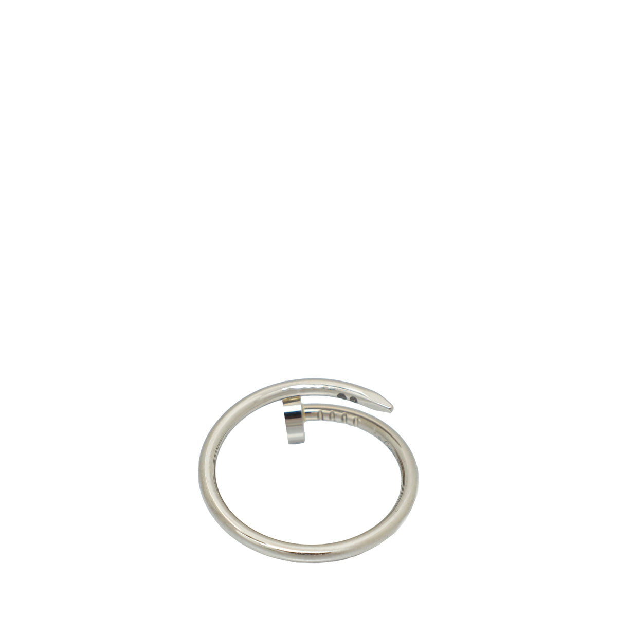 Cartier 18K White Gold Juste Un Clou Small Model Ring 55-Cartier-THE CLOSET