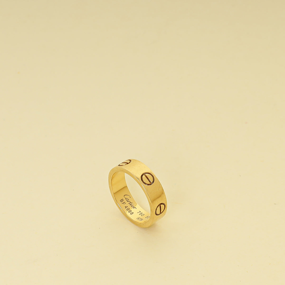 Cartier 18K Yellow Gold Love Classic Model Ring 53