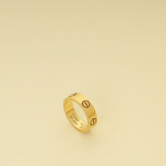 Cartier 18K Yellow Gold Love Classic Model Ring 53