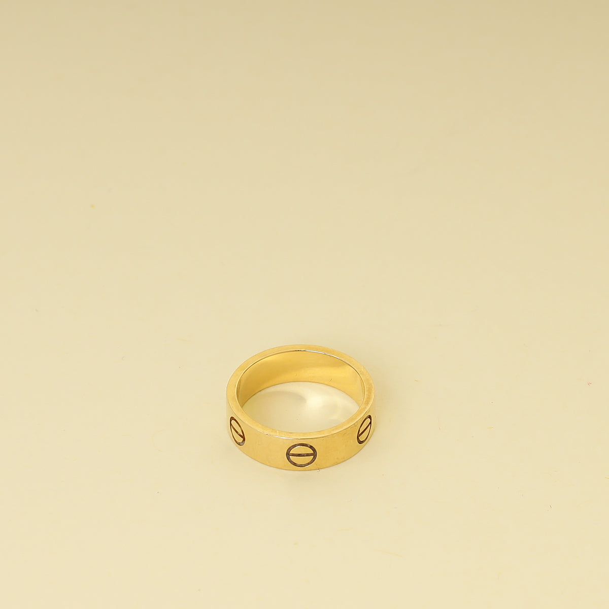 Cartier 18K Yellow Gold Love Classic Model Ring 53