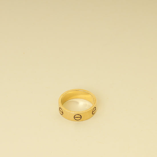 Cartier 18K Yellow Gold Love Classic Model Ring 53