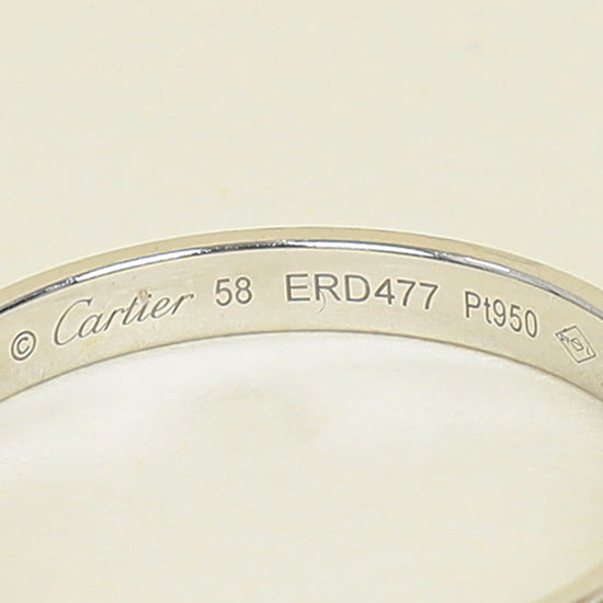 Cartier Platinum D'Amour 2.5 mm Wedding Ring 58