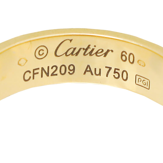 Cartier 18K Yellow Gold Love Ring 60