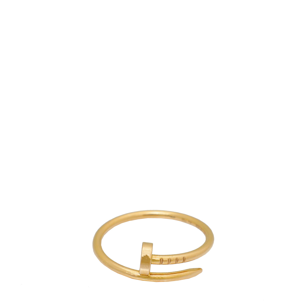 Cartier 18K Pink Gold Small Model juste Un Clou Ring 60-Cartier-THE CLOSET