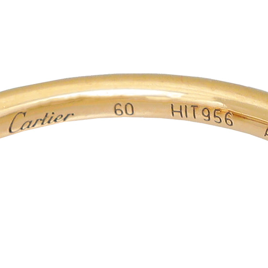 Cartier 18K Pink Gold Small Model juste Un Clou Ring 60