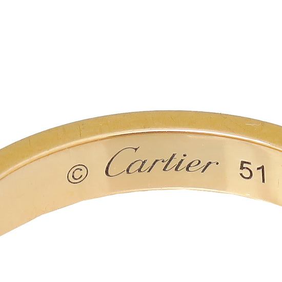 Cartier 18K Rose Gold C De Cartier Wedding Band 51