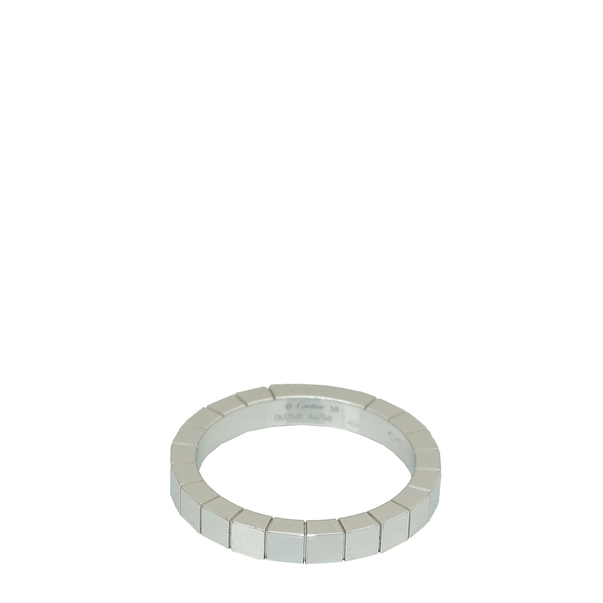Cartier 18K White Gold Lanieres Band Ring 58-Cartier-THE CLOSET