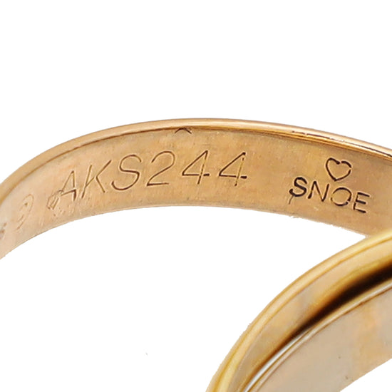 Cartier 18K Trinity Gold Small Model Ring 50