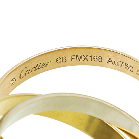 Cartier 18K Trinity Classic Ring 66