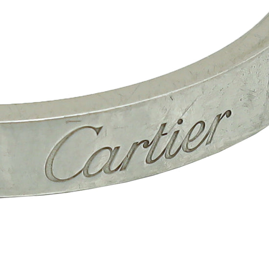 Cartier Platinum C De Cartier Wedding Band Ring 60