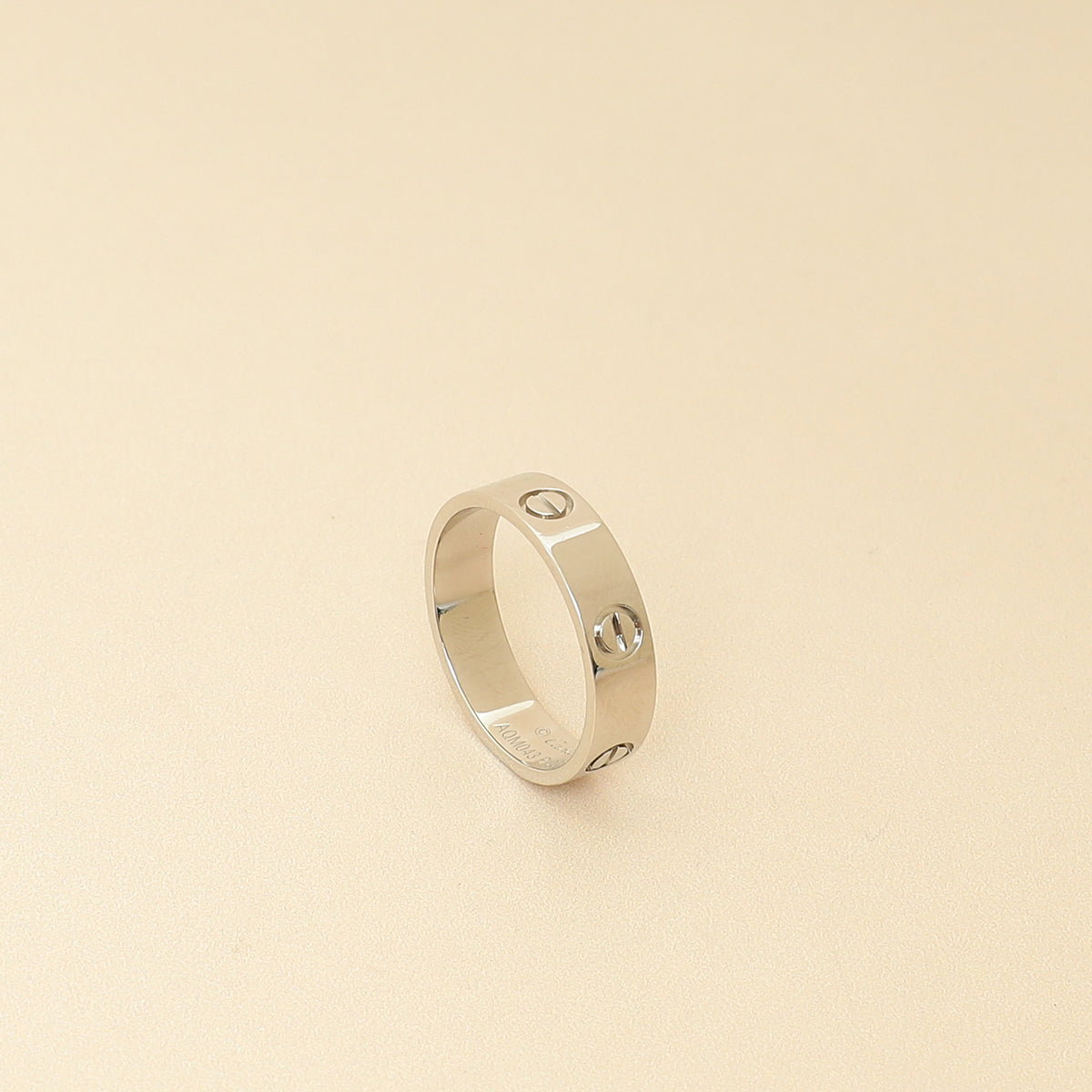 Cartier Platinum Classic Model Love 5.5mm Ring 63-Cartier-THE CLOSET