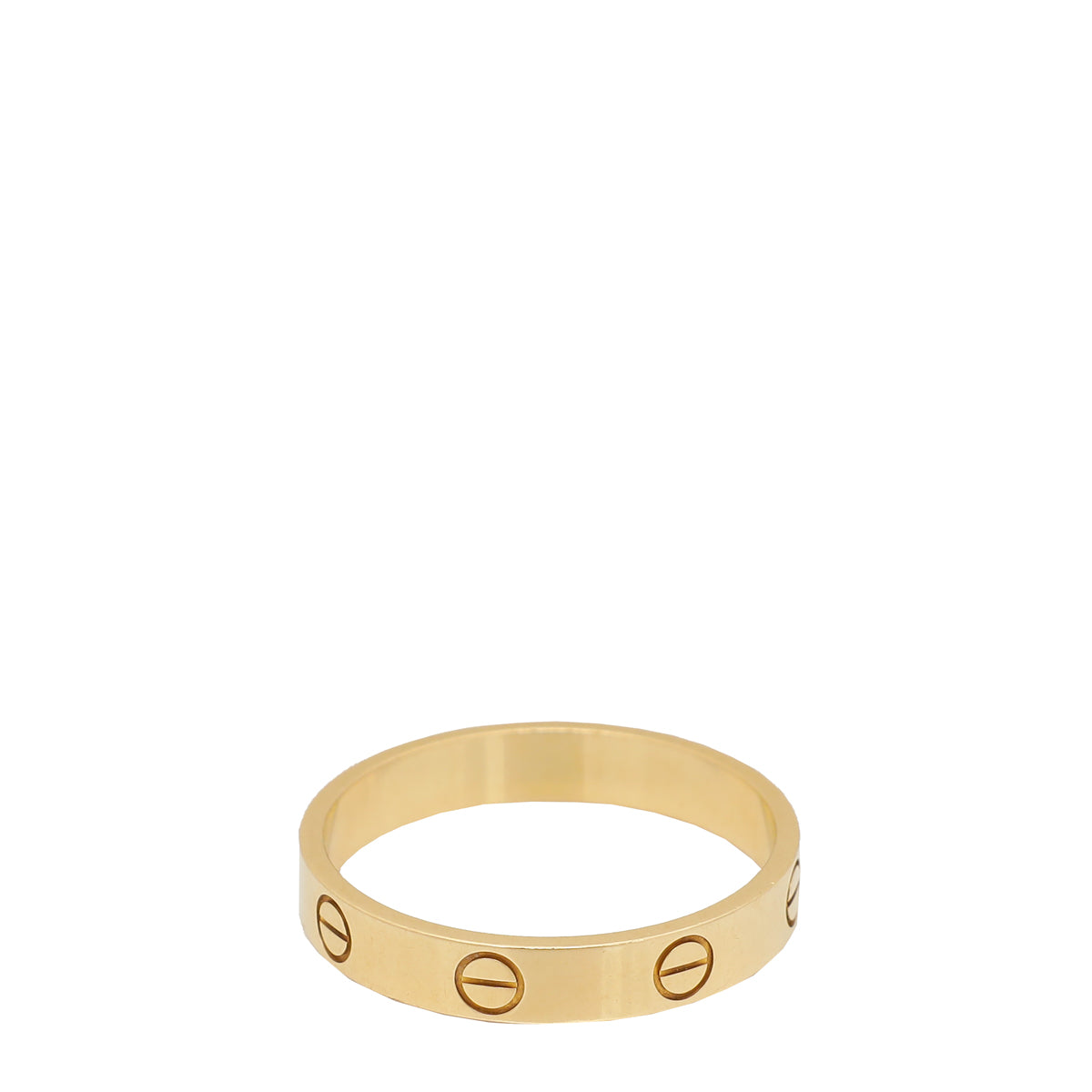 Cartier 18K Yellow Gold Love Small Model Ring 59-Cartier-THE CLOSET