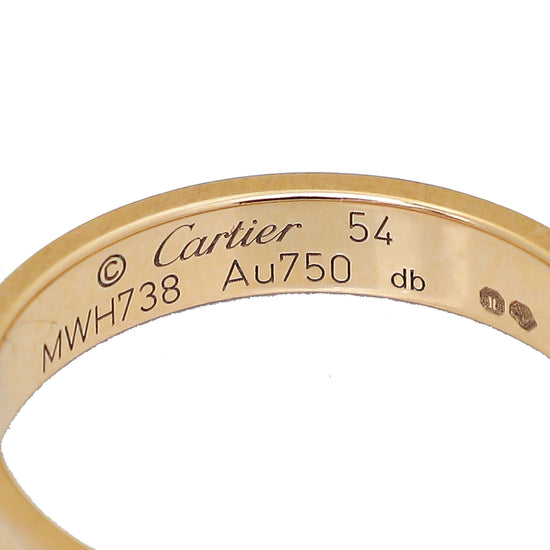 Cartier 18K Rose Gold Love Ring 54