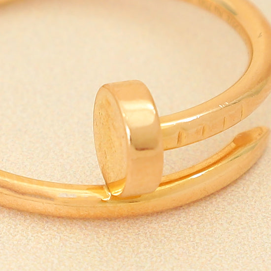 Cartier 18K Rose Gold Juste Un Clou Small Model Ring-Cartier-THE CLOSET