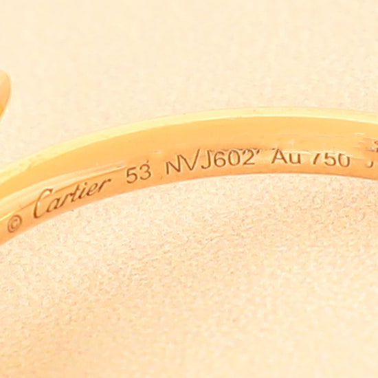 Cartier 18K Rose Gold Juste Un Clou Small Model Ring-Cartier-THE CLOSET