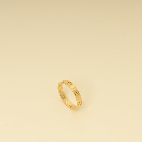Cartier 18K Yellow Gold Small Model Love Wedding Band 3.6mm Ring 56-Cartier-THE CLOSET
