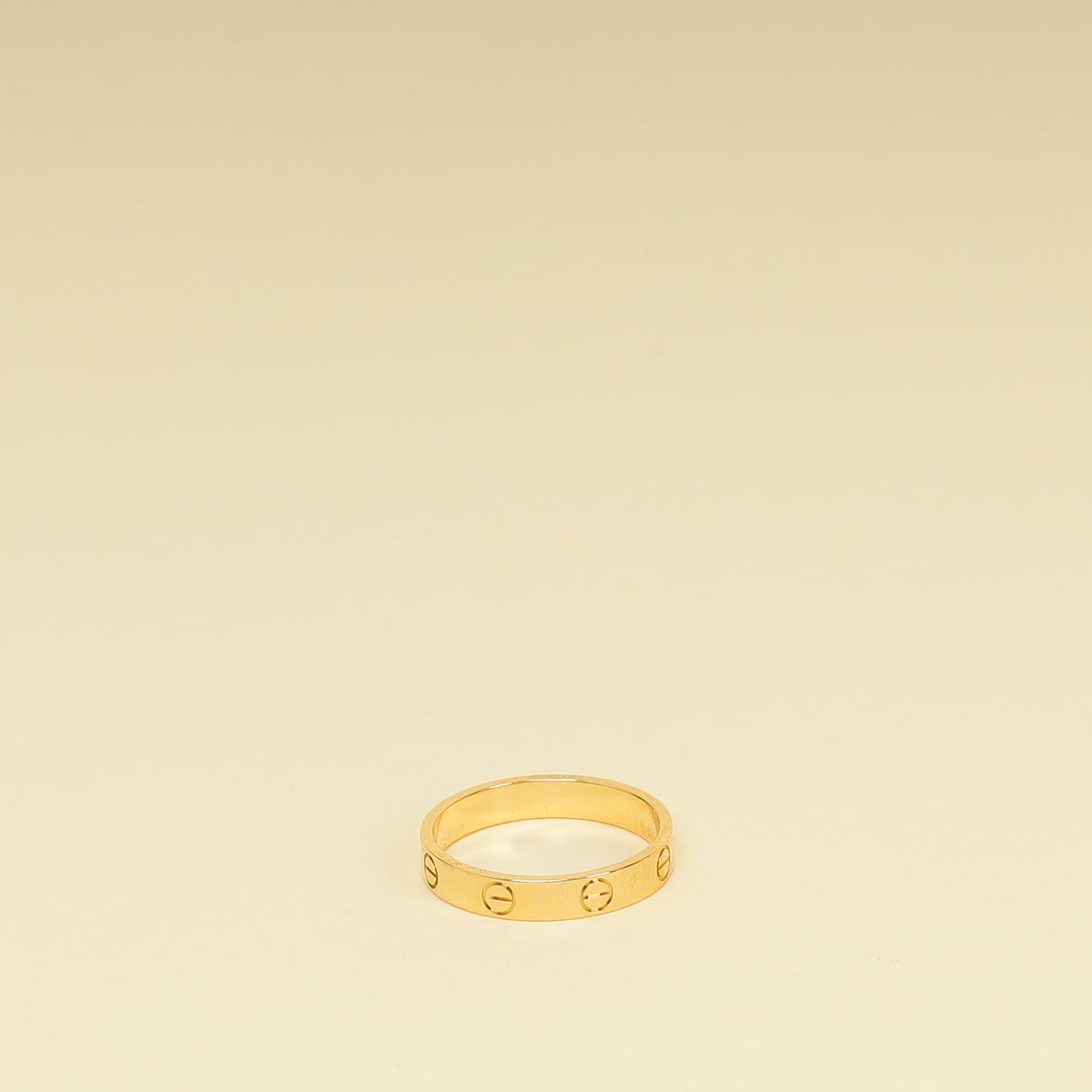 Cartier 18K Yellow Gold Small Model Love Wedding Band 3.6mm Ring 56-Cartier-THE CLOSET