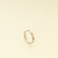 Cartier 18K White Gold Love Ring Small Model 52