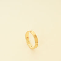 Cartier 18K Yellow Gold Love Small Model Ring 53