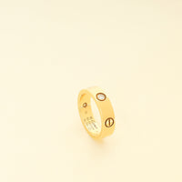 Cartier 18K Yellow Gold Love 3 Diamond Ring 56