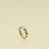 Cartier 18K White Gold Love Small Model Ring 49