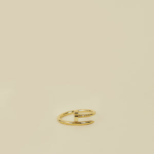 Cartier 18K Yellow Gold Juste Un Clou Small Model Ring 51