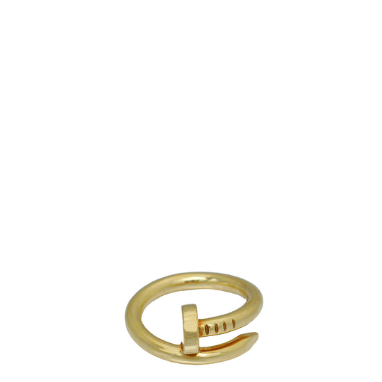 Cartier 18K Yellow Gold Juste Un Clou Ring 50