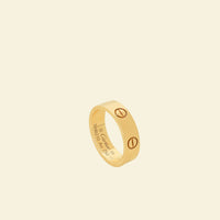 Cartier 18K Yellow Gold Love Classic Model Ring 55