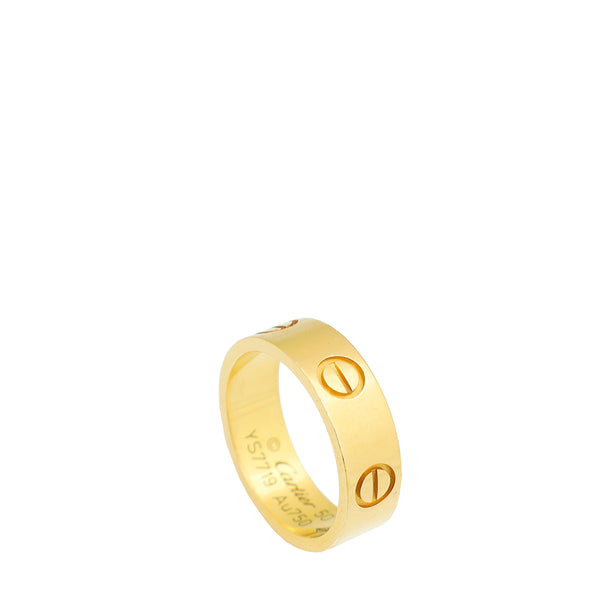 Cartier love ring 18k yellow gold sale