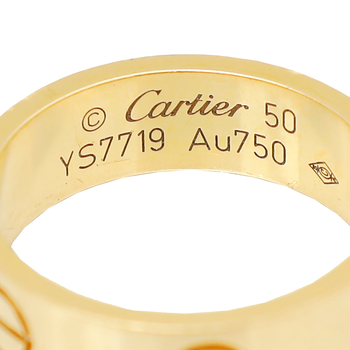 Cartier 18K Yellow Gold Love Ring 50