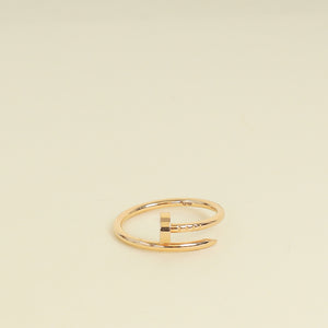 Cartier 18K Rose Gold Juste Un Clou Small Model Ring 56