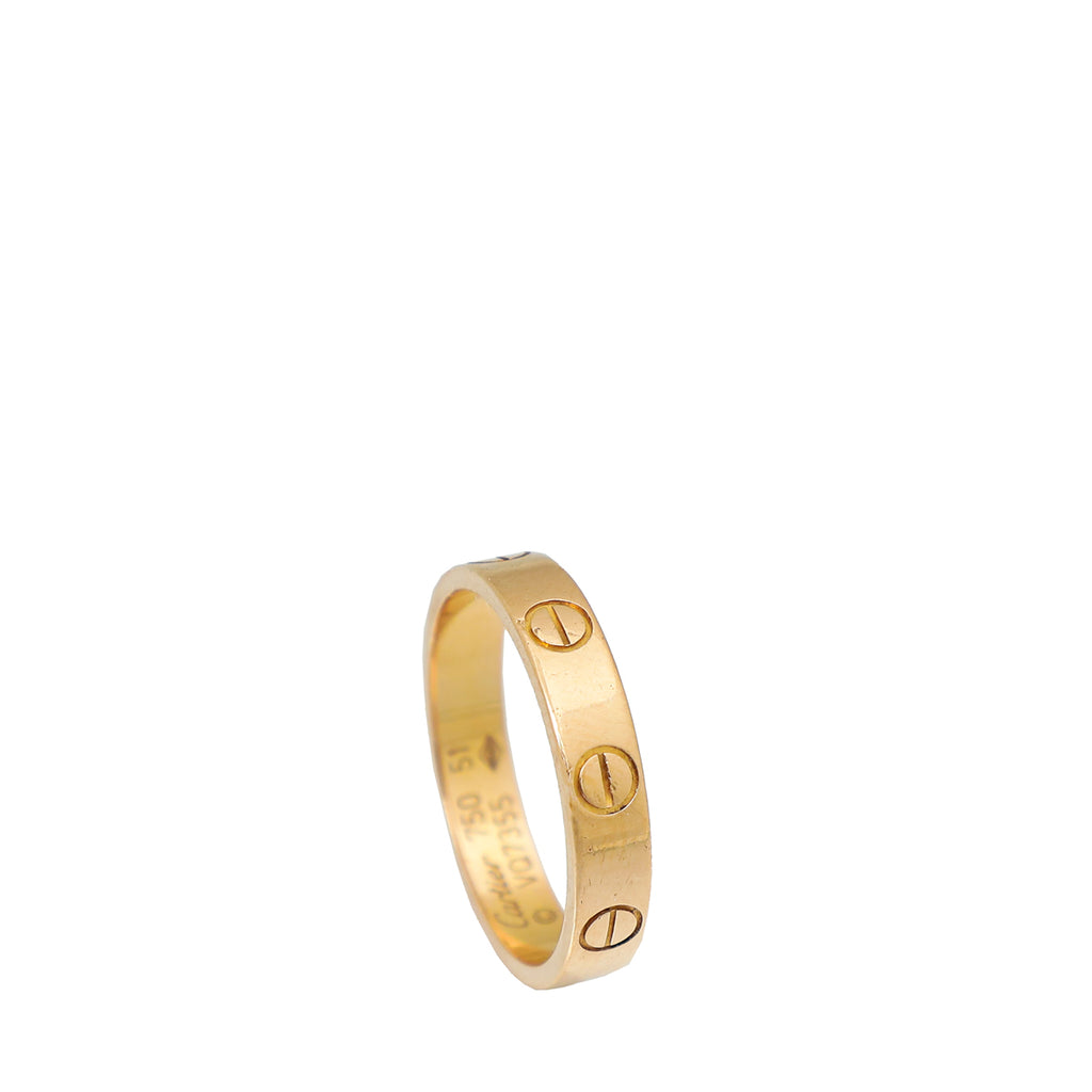 Cartier 18K Rose Gold Love Wedding Band 51 THE CLOSET