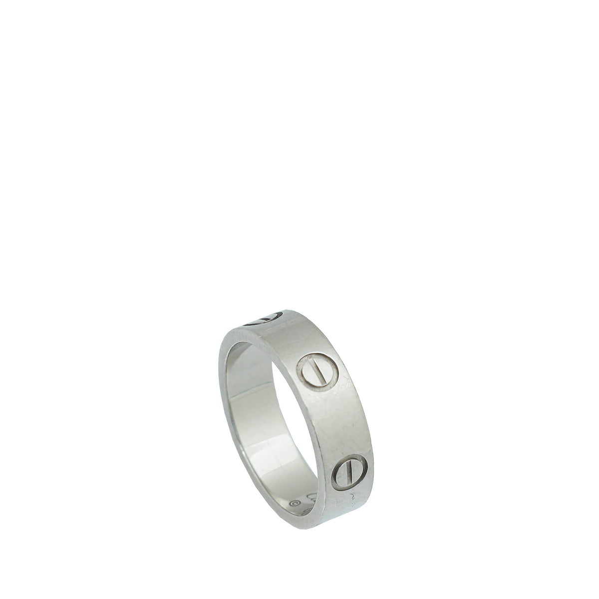 Cartier Platinum Love Wedding Band Ring 54-Cartier-THE CLOSET