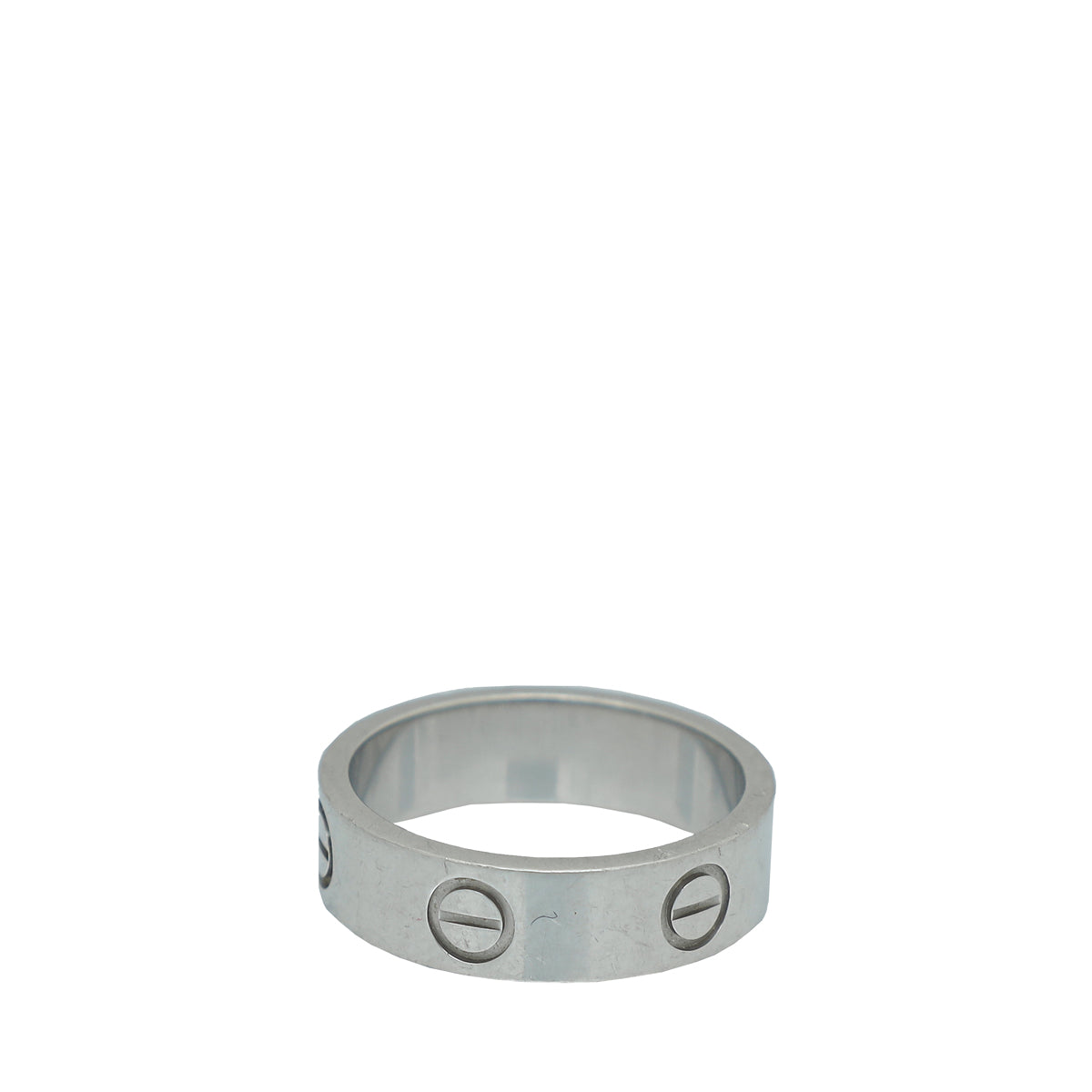 Cartier Platinum Love Wedding Band Ring 54-Cartier-THE CLOSET