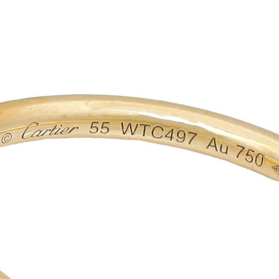 Cartier 18K Yellow Gold Juste Un Clou Ring 55