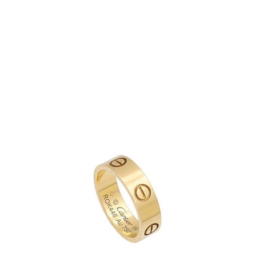 Cartier 18K Yellow Gold Love Ring 54