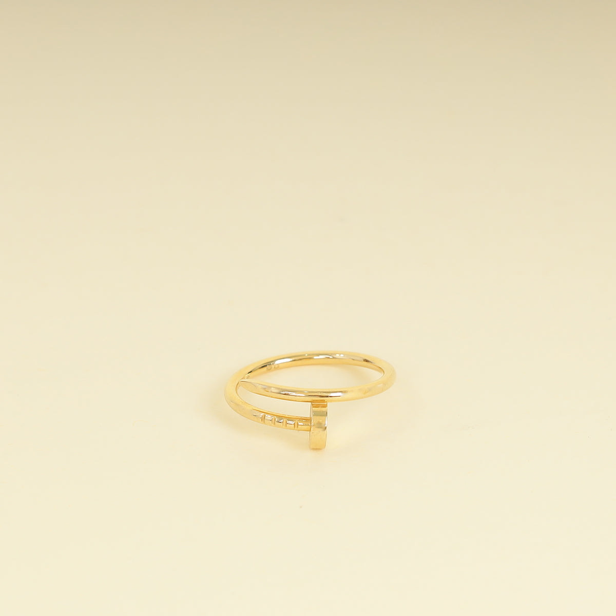 Cartier 18K Yellow Gold Juste Un Clou Small Model Ring 56