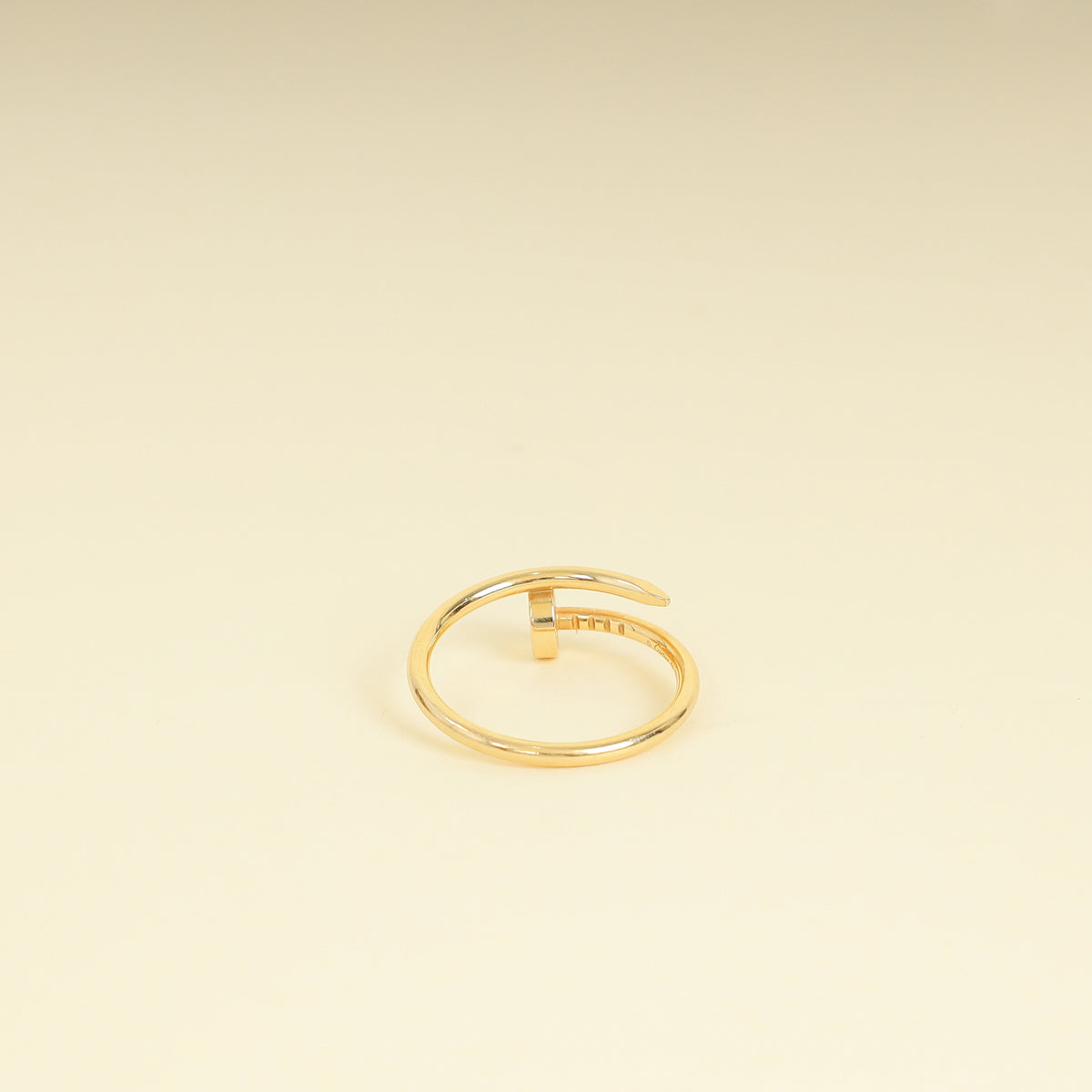 Cartier 18K Yellow Gold Juste Un Clou Small Model Ring 56