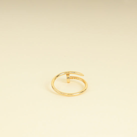 Cartier 18K Yellow Gold Juste Un Clou Small Model Ring 56