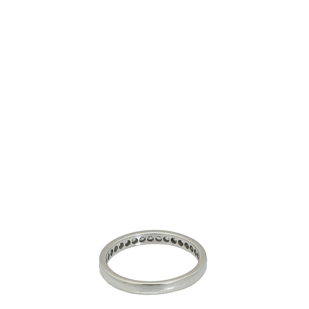 Cartier Platinum w/19 Diamonds Band Ring 52-Cartier-THE CLOSET