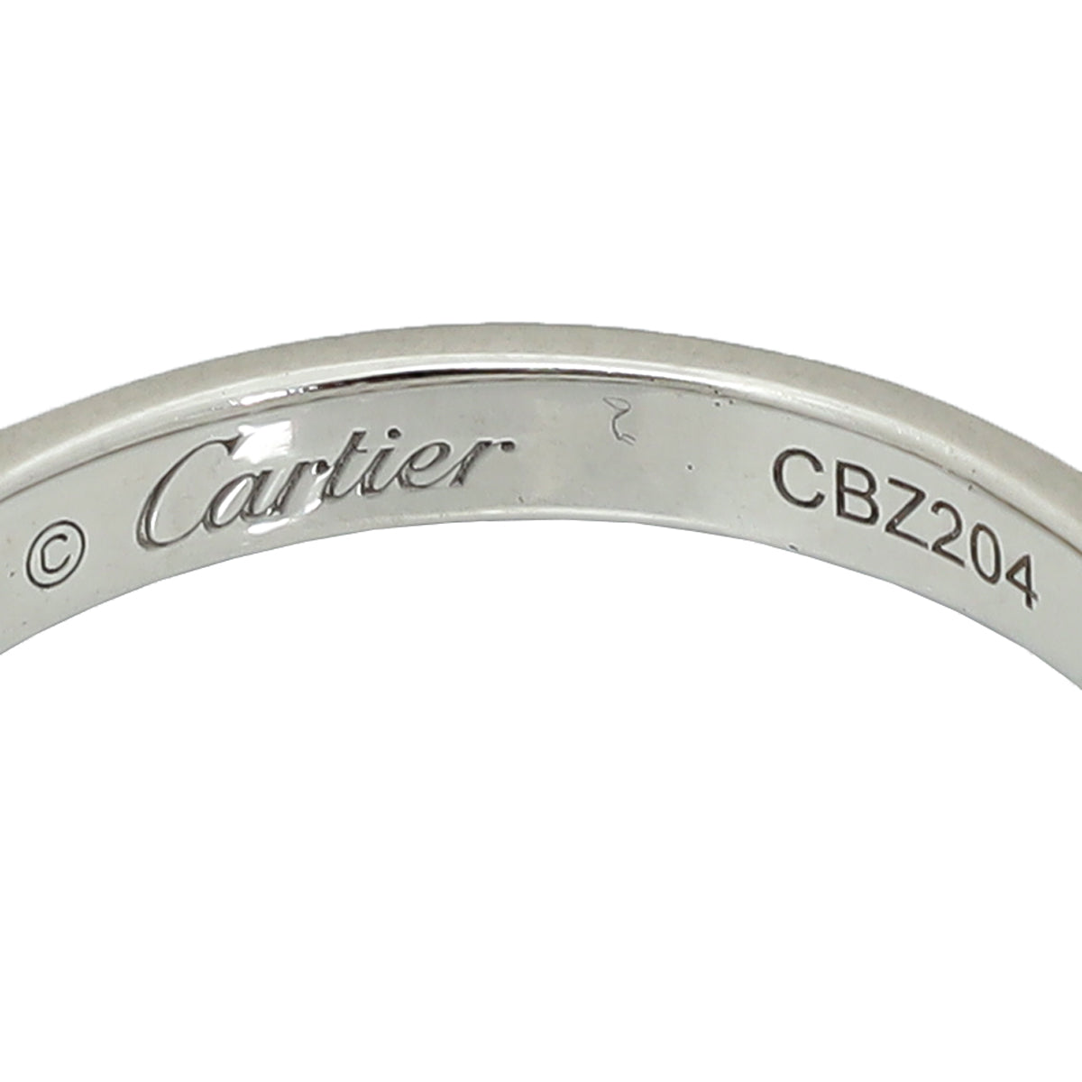 Cartier Platinum w/19 Diamonds Band Ring 52