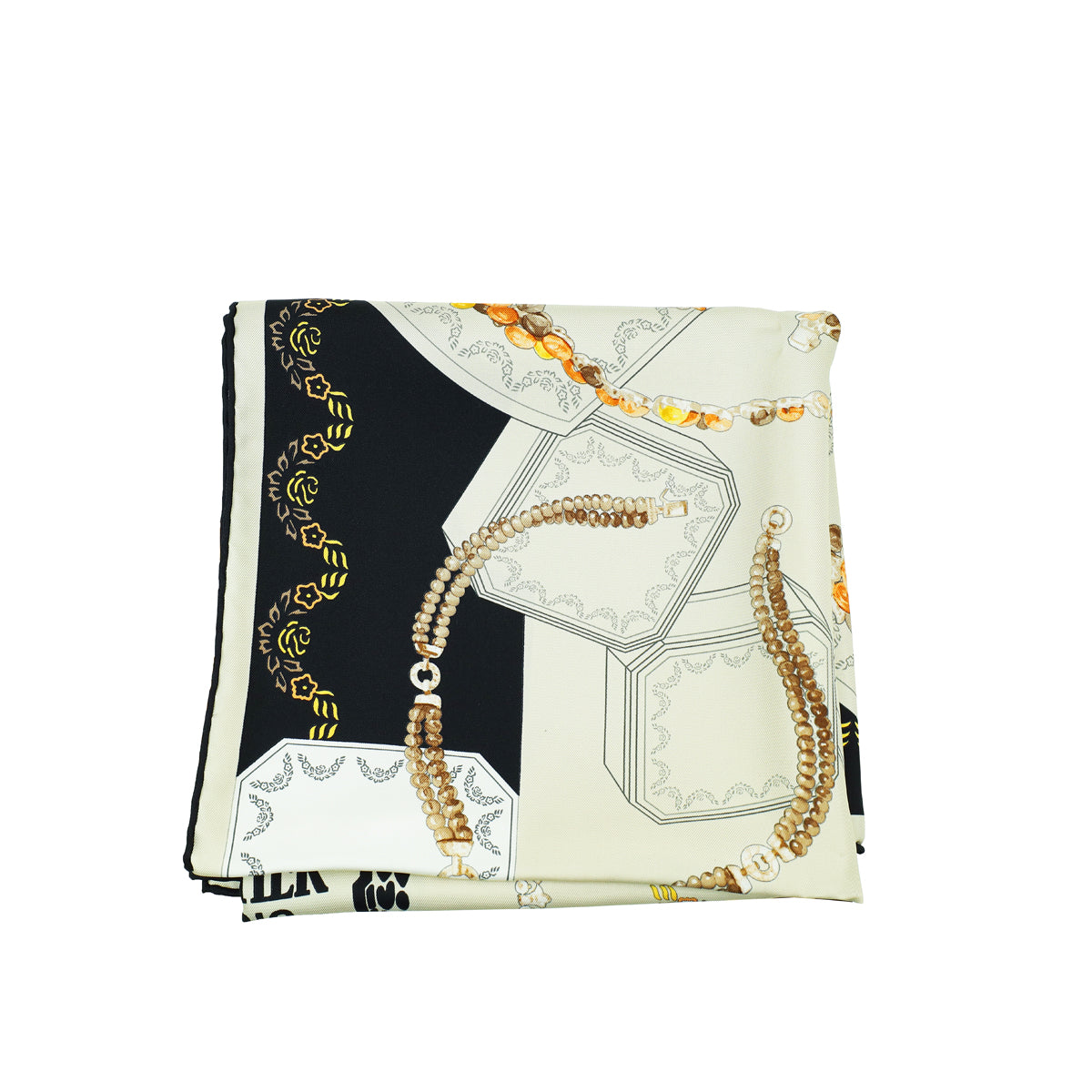 Cartier Multicolor Paris London New York Print Jewelry Print Silk Scarf-Cartier-THE CLOSET