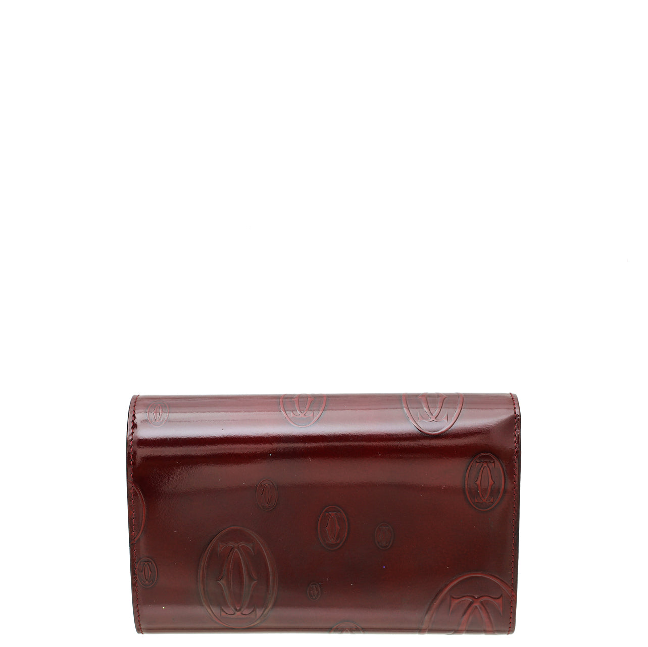 Cartier Red Smooth Happy Birthday Flap Wallet