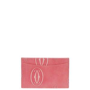 Cartier Pink Happy Birthday Single Card Holder