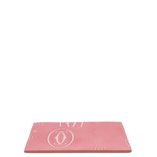 Cartier Pink Happy Birthday Single Card Holder