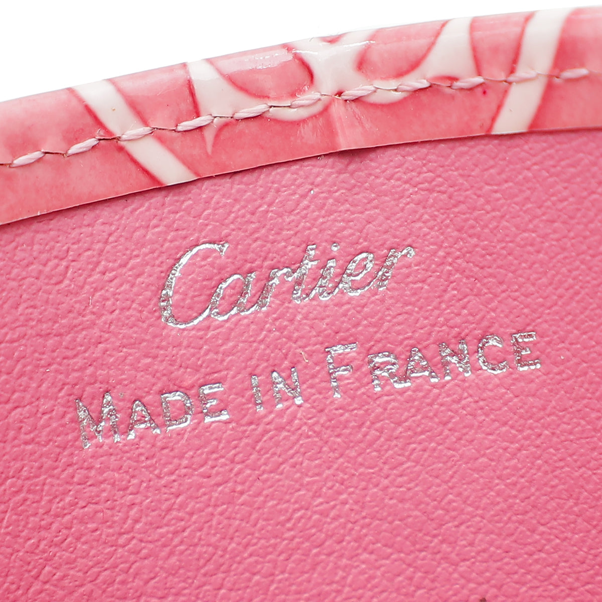 Cartier Pink Happy Birthday Single Card Holder