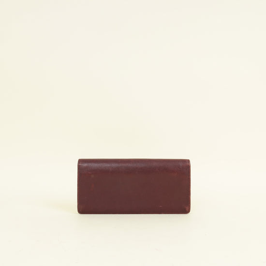 Cartier Burgundy Must De Cartier International Wallet