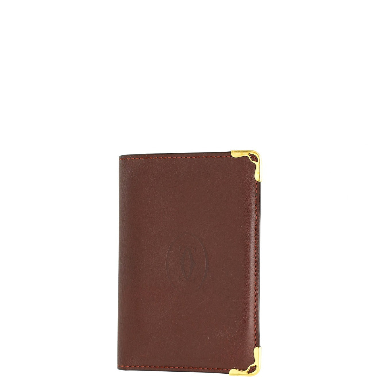 Cartier Burgundy Must De Cartier Card Holder-Cartier-THE CLOSET