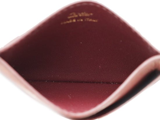 Cartier Burgundy Must De Cartier Card Holder